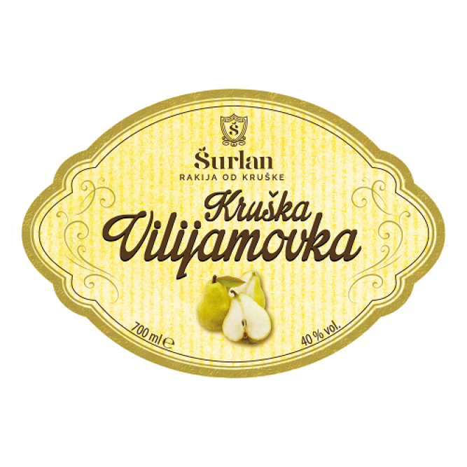 Сръбска крушова ракия Шурлан - 50мл.